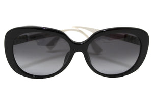 Fendi Black Acetate Oval Frame Sunglasses