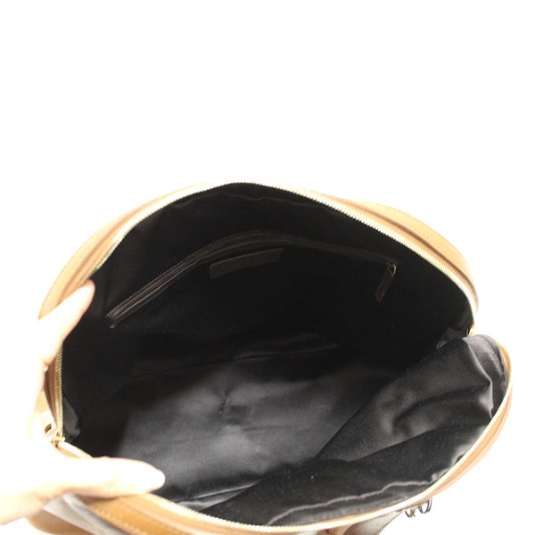 YSL Yves Saint Laurent Brown Leather Large Muse Shoulder Bag