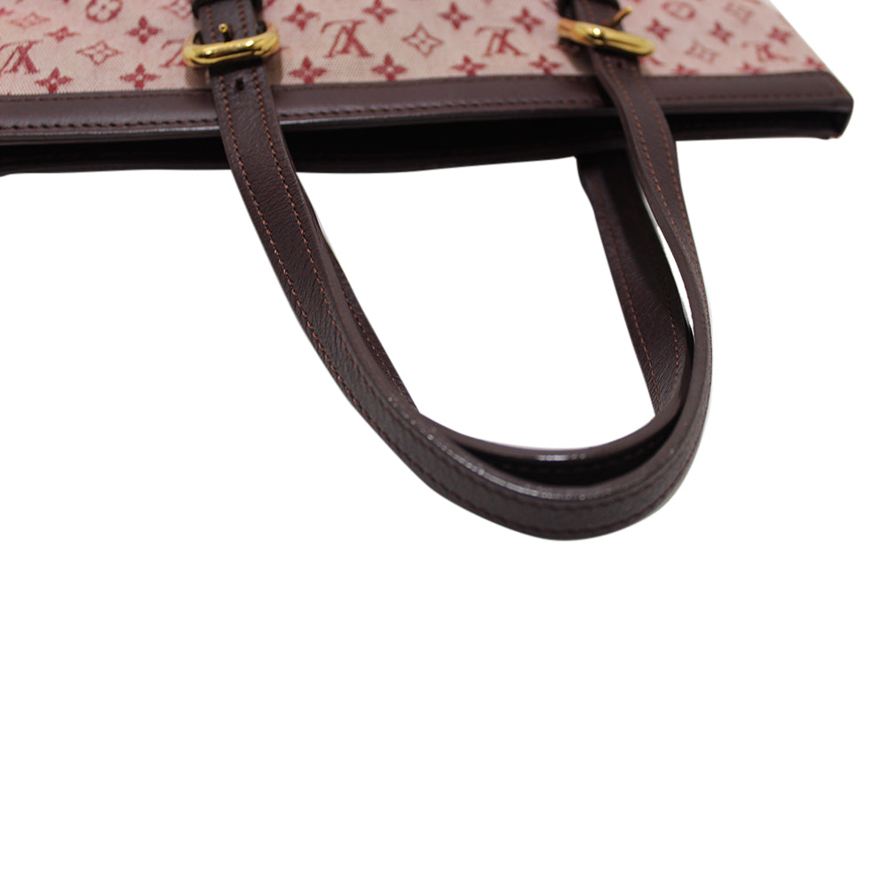 Louis Vuitton Red Monogram Mini Lin Francoise Small Tote Bag – Italy Station