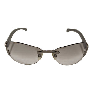 Chanel Silver Clear Gradient Cateye Sunglasses 4037