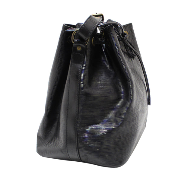 Louis Vuitton Black Epi Leather Petite Noe Drawstring Bucket Shoulder Bag