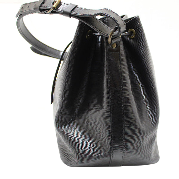 Louis Vuitton Black Epi Leather Petite Noe Drawstring Bucket Shoulder Bag