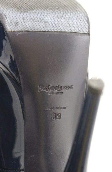 YSL Yves Saint Laurent Blue Tribute Pumps鞋鞋尺寸39