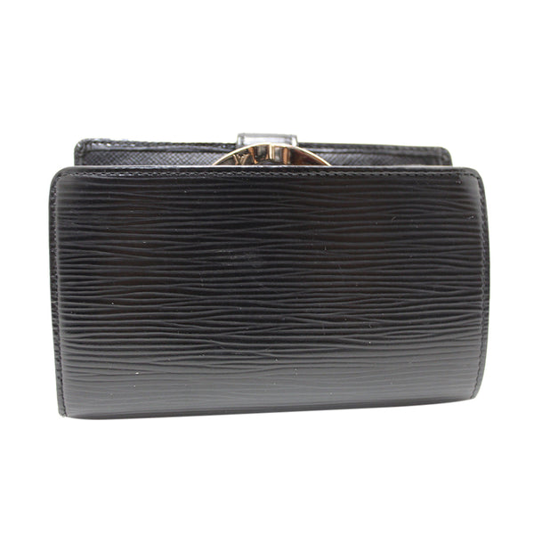 Louis Vuitton Black Epi Leather Medium French Wallet