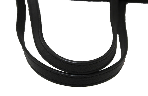 Louis Vuitton Black Calf Leather Lockme Shopper Tote Bag
