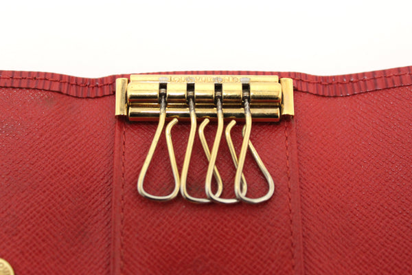 Louis Vuitton Red Epi Leather 6 Ring Key Holder