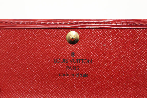 Louis Vuitton Red Epi Leather 6 Ring Key Holder