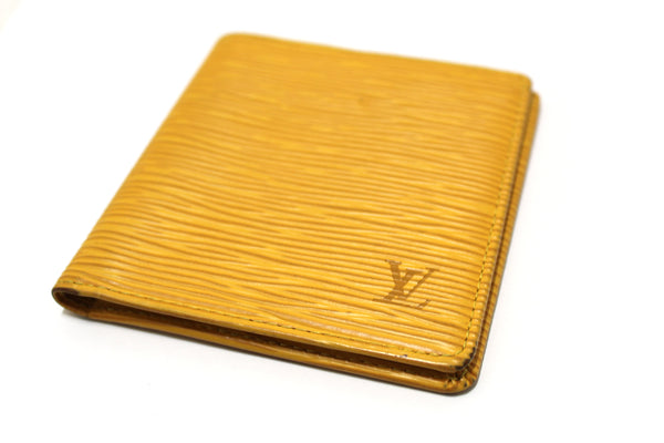 Louis Vuitton Yellow Epi Leather Bill-Fold Wallet