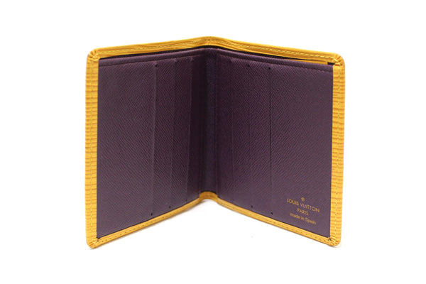 Louis Vuitton Yellow Epi Leather Bill-Fold Wallet