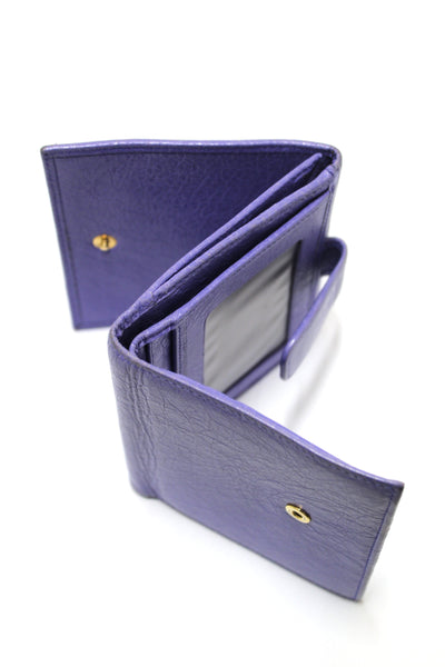 Balenciaga Classic Purple Leather Giant City Small Wallet