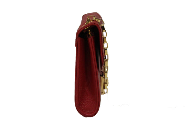 Louis Vuitton Red Empreinte Leather Saint-Germain Pochette With Chain