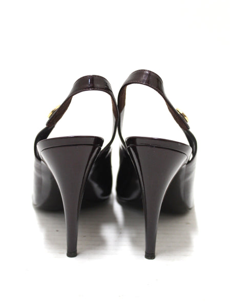 Louis Vuitton Amarante Patent Leather Sandal Size 9.5