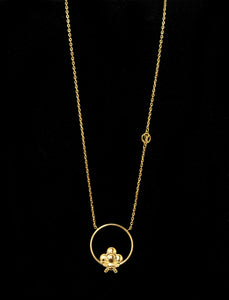 Louis Vuitton Gold Vivienne Swing Necklace