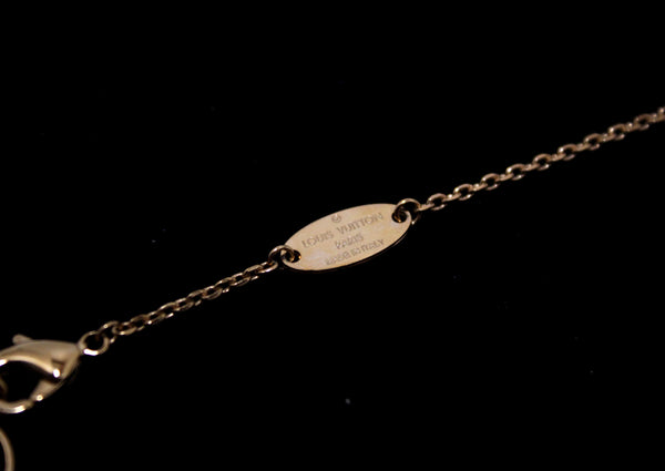 Louis Vuitton Gold Vivienne Swing Necklace