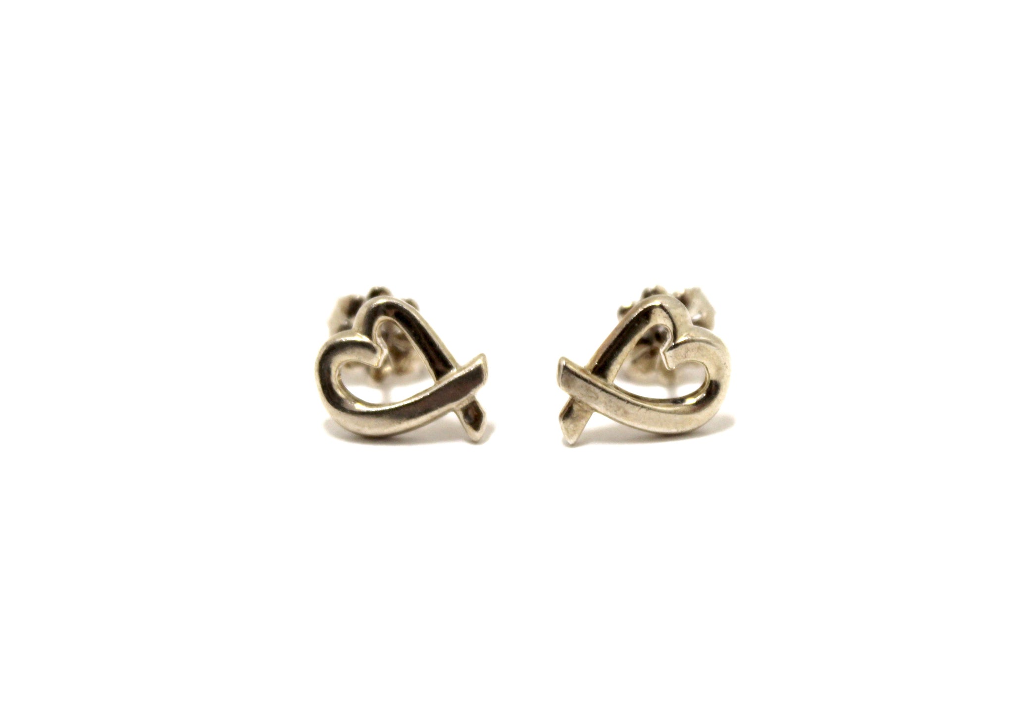 Tiffany＆Co。Sterling Silver 925畢加索心臟耳環