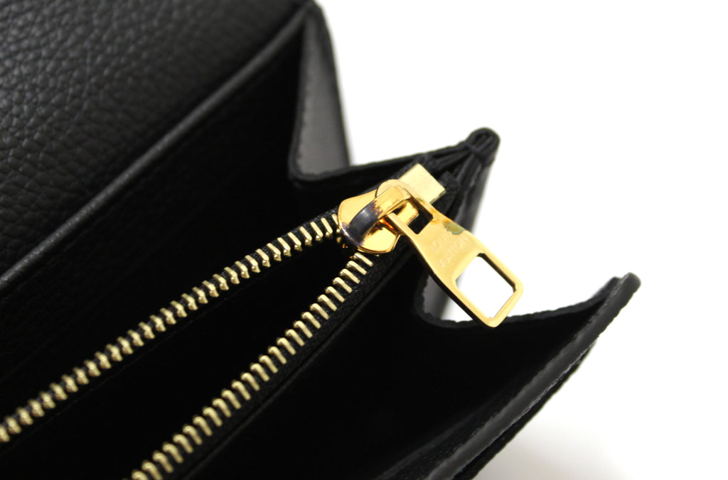 Louis Vuitton Sarah Wallet Monogram Empreinte Leather Ca2188 M61182 Black, 035900229838