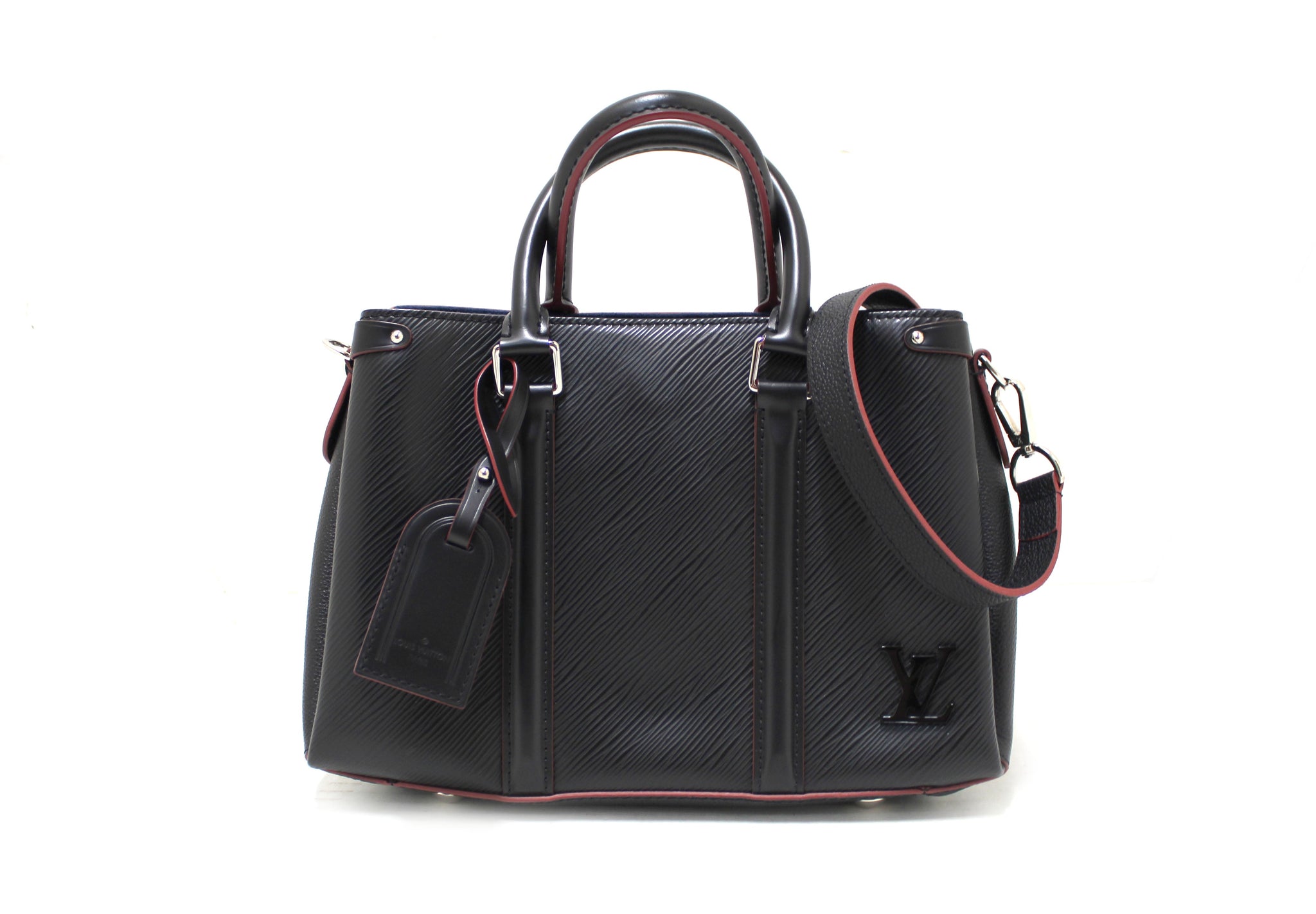 LOUIS VUITTON EPI SOUFFLOT BB BAG-OPTIC WHITE BLACK – Caroline's Fashion  Luxuries