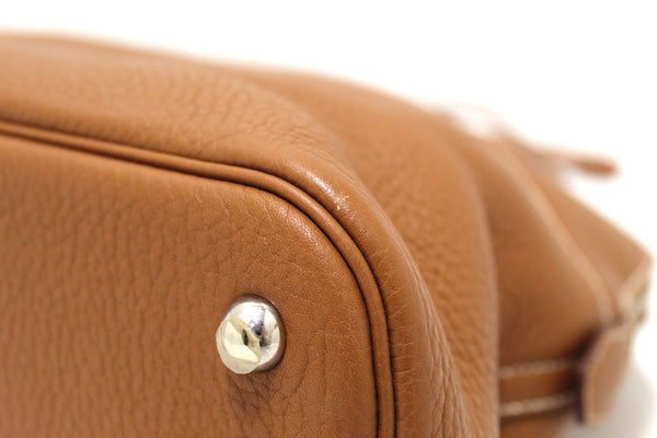 Hermes Brown Taurillon Clemence Bolide 31 Handbag/Shoulder Bag