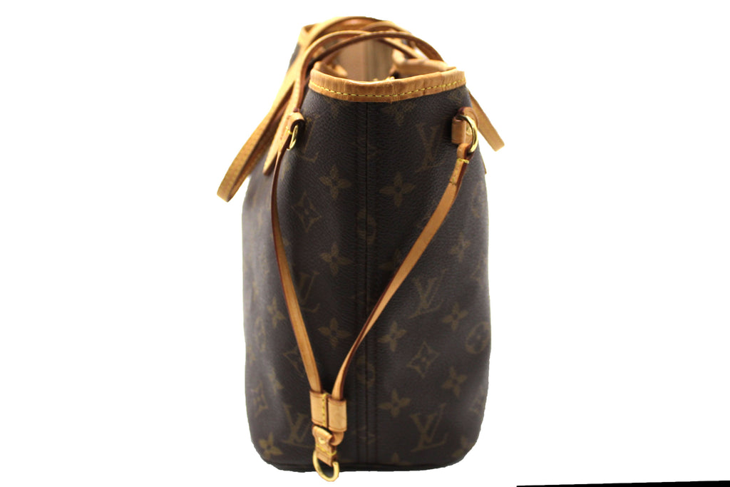 Louis Vuitton Classic Monogram Neverfull PM Tote Shoulder Bag