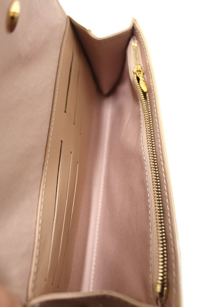 Louis Vuitton Vernis Monogram Beige Sunset Boulevard Clutch Shoulder Bag