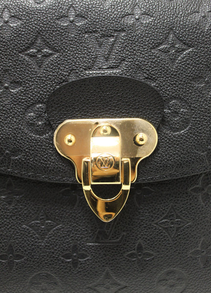 路易·威登（Louis Vuitton）黑色會標empreinte皮革喬治MM包