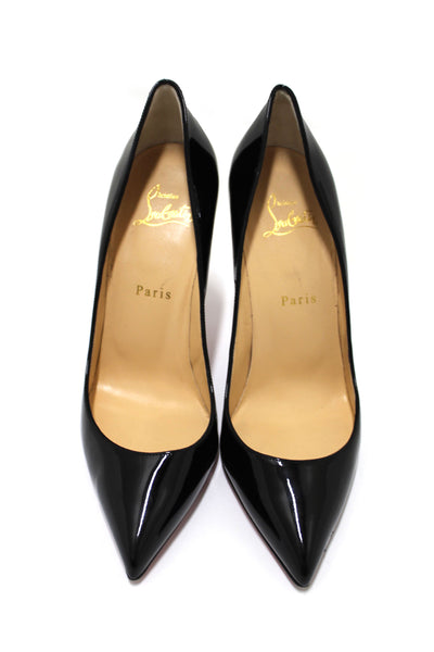 Christian Louboutin Black So Kate Patent Leather Pump Heels size 38
