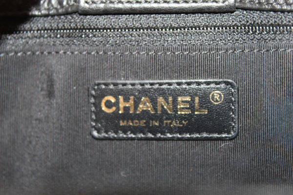 Chanel 黑色小牛皮 Cerf Executive 購物單肩托特包