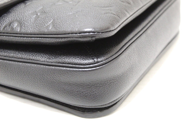 Louis Vuitton Black Monogram Empreinte Leather Metis Pochette Messenger Bag