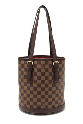 Louis Vuitton Damier Ebene Bucket PM Shoulder Bag