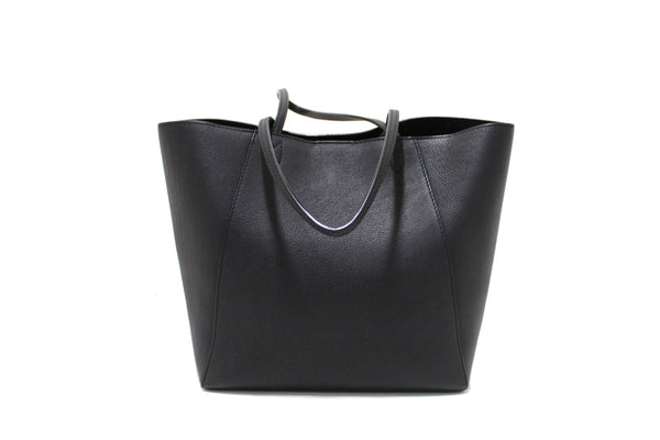 Louis Vuitton Black Grained Calf Leather Lockme Go Shopper Tote Bag