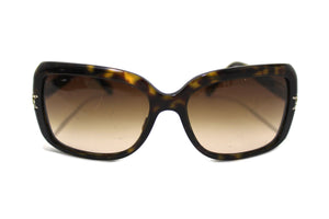 Tiffany &amp; Co 棕色玳瑁阿特拉斯水晶方形太陽眼鏡