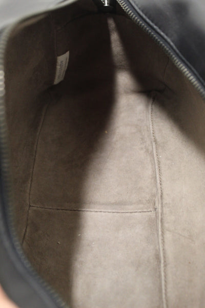 Bottega Veneta Black Nappa Intrecciato Woven Leather Double Chain Shoulder Bag