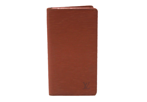 路易·威登（Louis Vuitton）棕色Epi皮革Brazza錢包