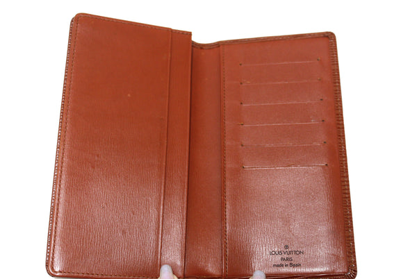 Louis Vuitton Brown Epi Leather Brazza Wallet