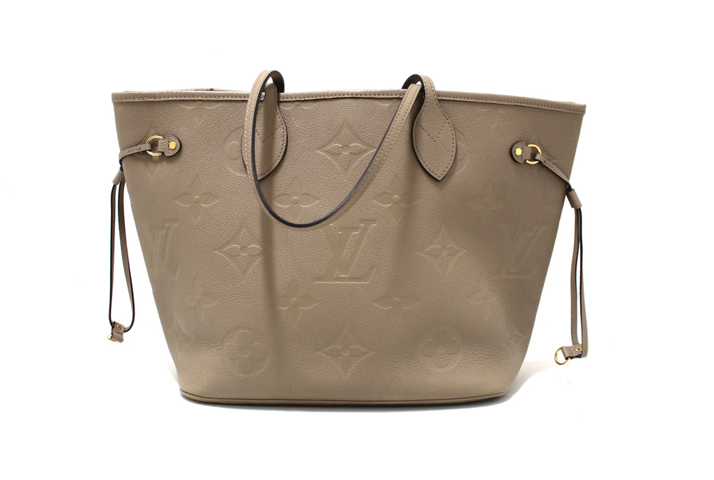 Louis Vuitton Turtledove Monogram Empreinte Leather Neverfull MM