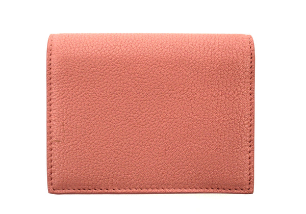 New Miu Miu Pink Leather Bi-Fold Wallet