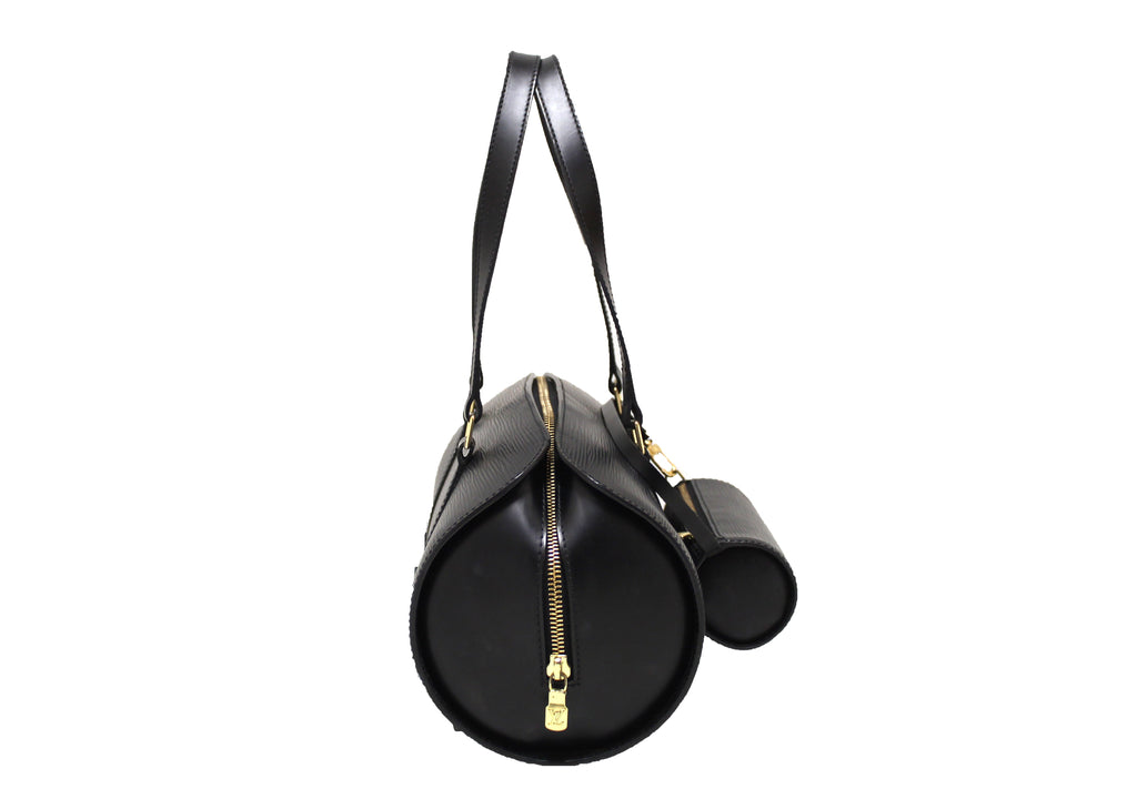Louis Vuitton Black Epi Leather Soufflot Handbag With Mini Bag – Italy  Station