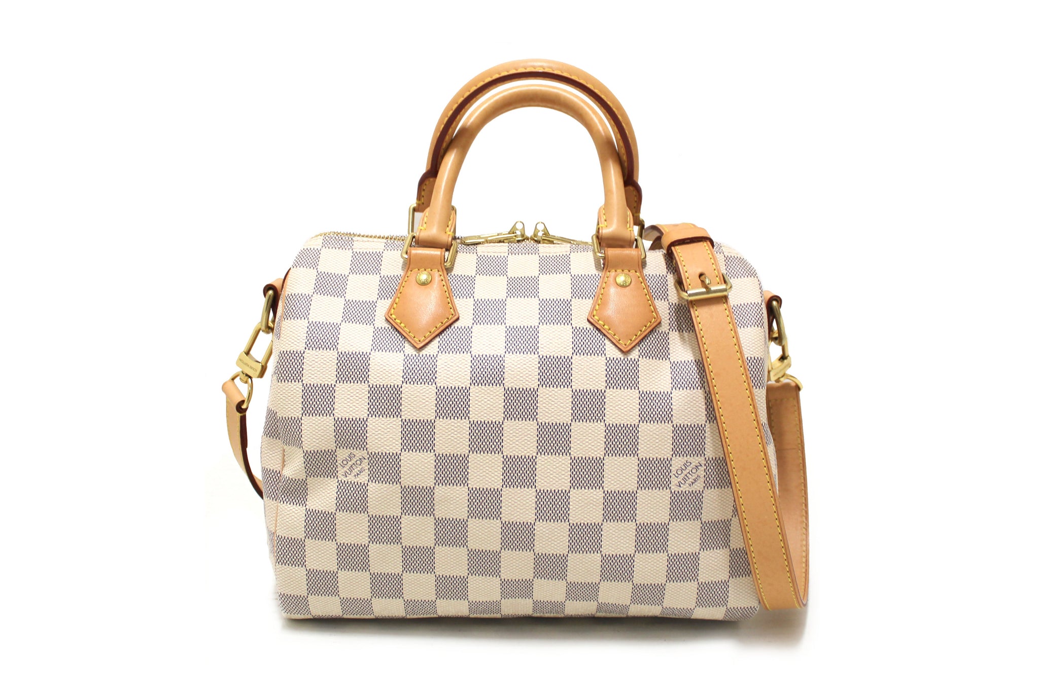 used Louis Vuitton Damier Ebene Speedy 25 Bandouliere Handbags