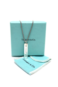 Tiffany & Co. Sterling Silver 1837 Bar Necklace