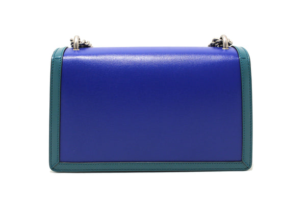 Gucci Blue Leather With Turquiose Leather Dionysus Small Shoulder Bag
