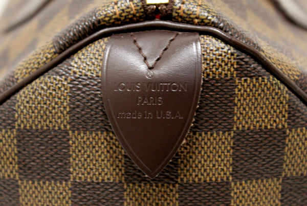 路易·威登（Louis Vuitton）達米爾·埃比（Damier Ebene）Speedy 30手提包
