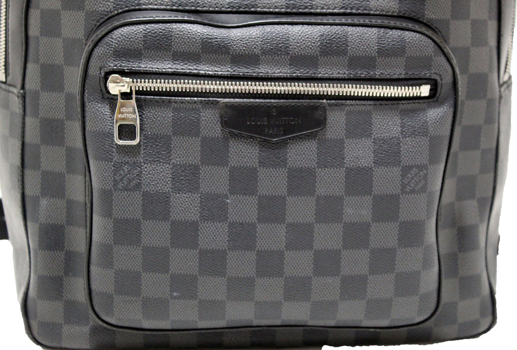 Louis Vuitton Josh Backpack in Damier Graphite. Worn