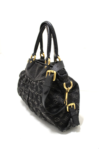 Louis Vuitton Black Denim Monogram Denim Neo Cabby PM Shoulder Bag
