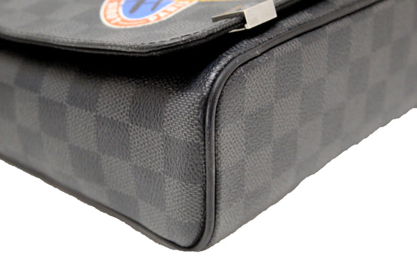 Louis Vuitton Limited Edition Damier Graphite LV League District PM Messenger Bag