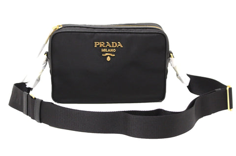 新的Prada Black Nylon Tessuto Messenger攝像頭袋