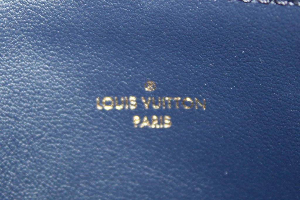 Louis Vuitton Navy Blue Monogram Empreinte Felicie Pochette Bag – Italy  Station
