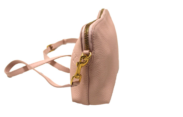 Burberry Light Pink Leather Small Messenger Bag