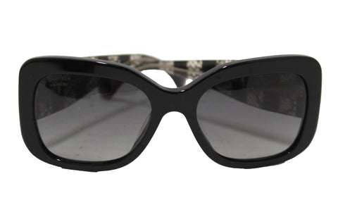 Chanel Black Lace Effect Sunglasses