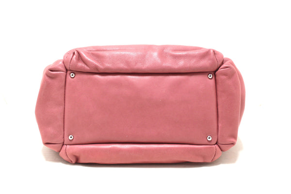 Chanel Pink Lambskin Leather Shoulder Bag