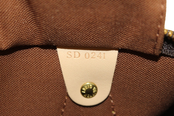 Louis Vuitton Classic Monogram Canvas Speedy 25 Bandouliere Bag